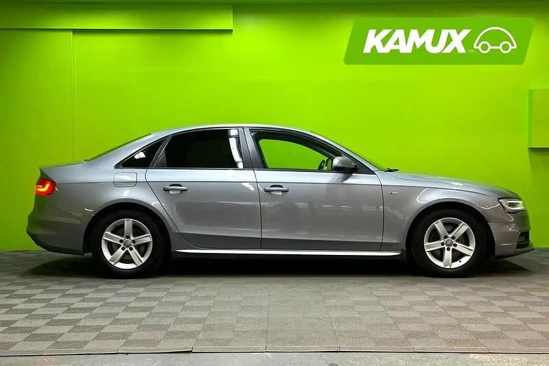Käytetty Audi A4 S-Line 150 HP (110 kW) 2015 Hopea / harmaa Sedan