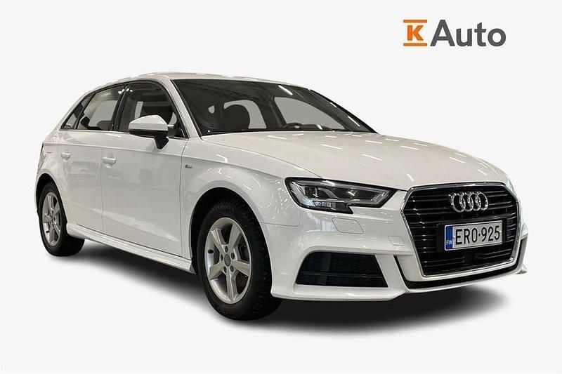 Valkoinen Käytetty 2019 Audi A3 Sportback Business Viistoperä | 15 990 € (Hyvä tarjous) - Kuva 1/4