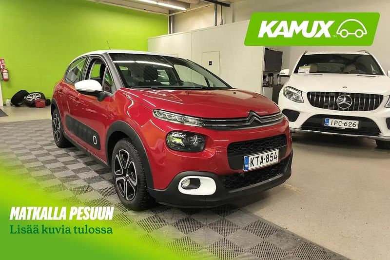 Käytetty Citroën C3 110 HP (80 kW) 2018 Punainen Viistoperä