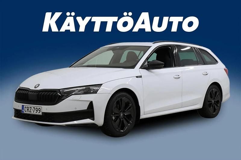 Uusi Skoda Octavia SportLine 150 HP (110 kW) 2025 Moon white,met Farmari