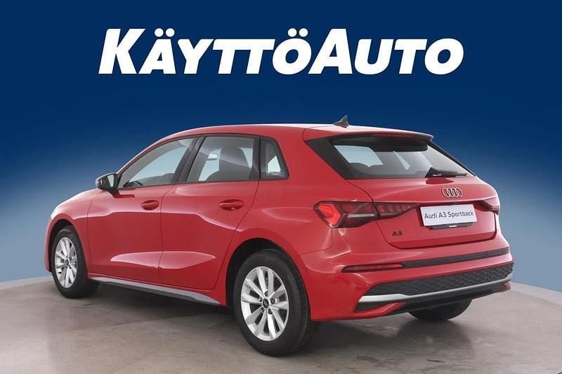 Uusi Audi A3 Sportback Design 116 HP (85 kW) 2025 Progressivepunainen Viistoperä
