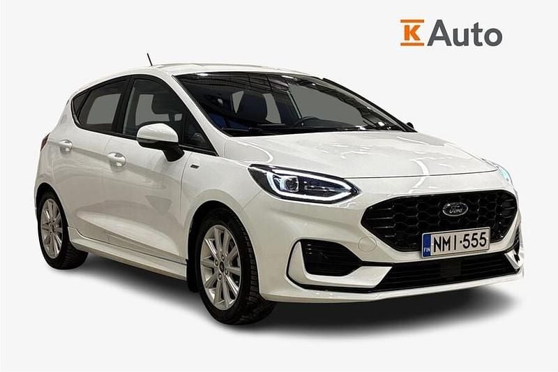 Valkoinen Käytetty 2022 Ford Fiesta ST-Line X Viistoperä | 16 550 € (Perustarjous) - Kuva 1/3