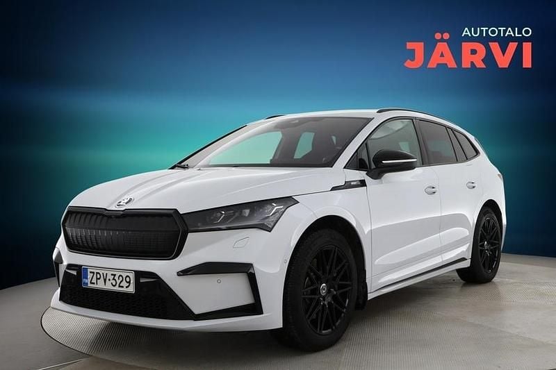 Valkoinen Käytetty 2022 Skoda Enyaq iV SportLine Katumaasturi | 36 500 € (Perustarjous) - Kuva 1/3