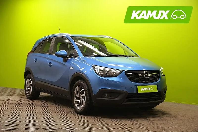 Käytetty Opel Crossland X Enjoy 110 HP (80 kW) 2018 Sininen Katumaasturi