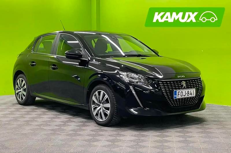 Käytetty Peugeot 208 Active 75 HP (55 kW) 2020 Musta Viistoperä