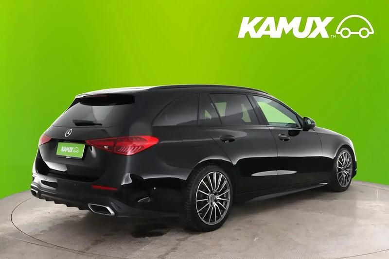 Käytetty Mercedes C180 AMG line 170 HP (125 kW) 2022 Musta Farmari