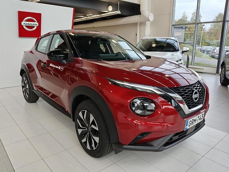 Uusi Nissan Juke Acenta 114 HP (83 kW) 2025 Punainen Katumaasturi
