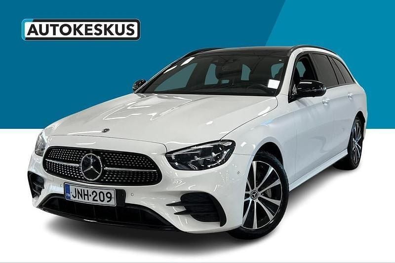 Valkoinen Käytetty 2022 Mercedes E300 Business Farmari | 38 590 € (Hieman kallis) - Kuva 1/3