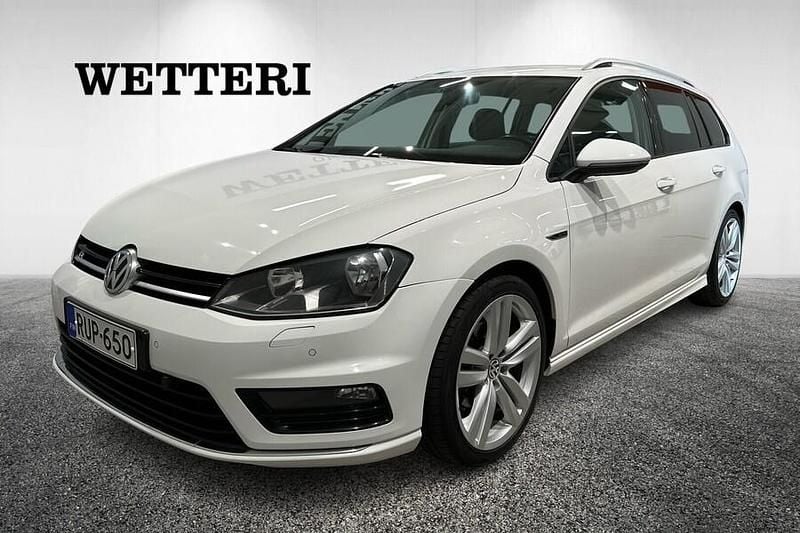 Valkoinen Käytetty 2016 VW Golf VII LOUNGE Farmari | 9 900 € (Hyvä tarjous) - Kuva 1/4
