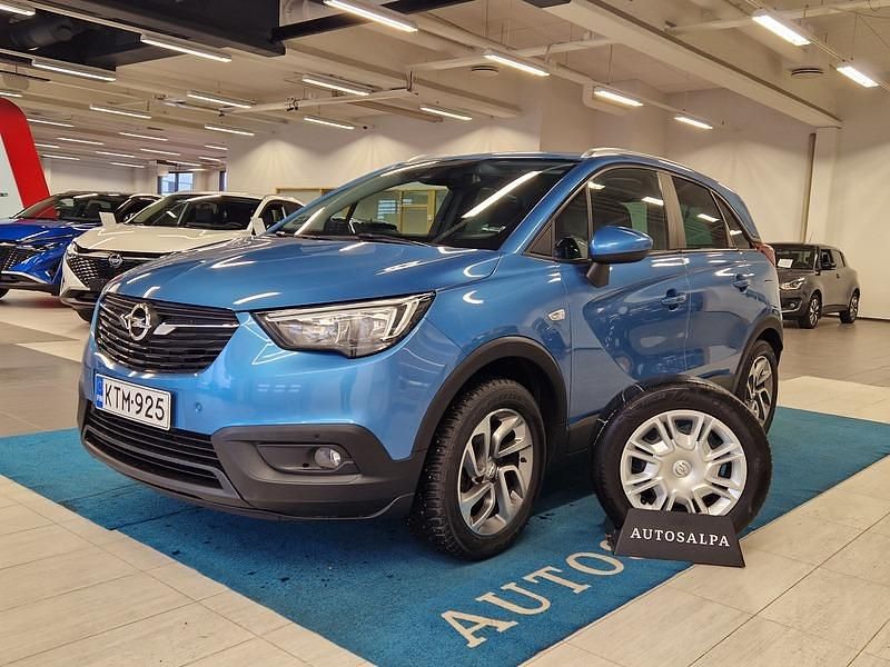 Käytetty Opel Crossland X Enjoy 110 HP (80 kW) 2018 Sininen Katumaasturi