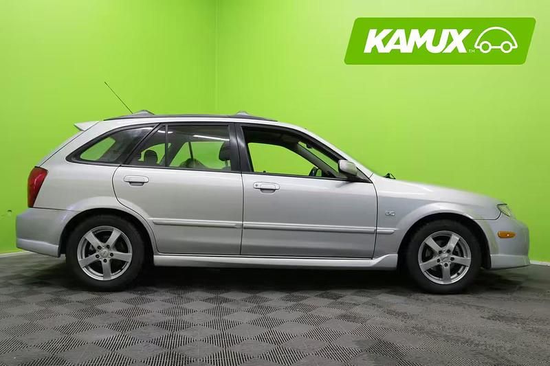 Käytetty Mazda Protege 131 HP (96 kW) 2001 Hopea / harmaa Farmari