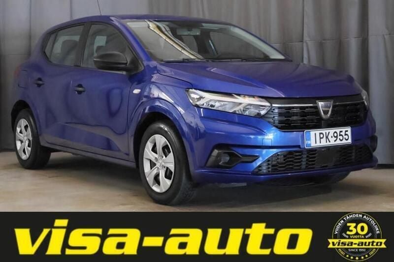 Sininen Käytetty 2022 Dacia Sandero Essentiel Viistoperä | 9 990 € (Supertarjous) - Kuva 1/4