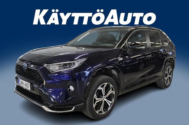 Käytetty Toyota RAV4 Hybrid Premium 306 HP (225 kW) 2021 Sininen Katumaasturi