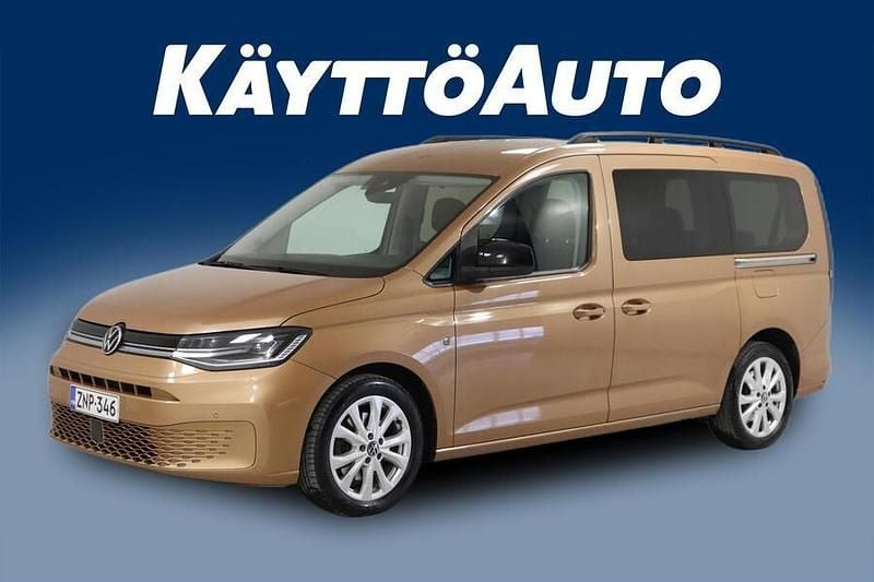 Käytetty VW Caddy Maxi Life Life 122 HP (89 kW) 2021 Ruskea (beige) Tila-auto