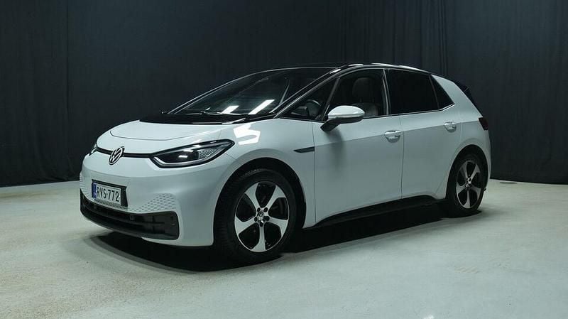Valkoinen Käytetty 2021 VW ID.3 Viistoperä | 19 800 € (Hyvä tarjous) - Kuva 1/3