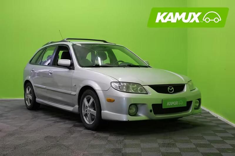 Käytetty Mazda Protege 131 HP (96 kW) 2001 Hopea / harmaa Farmari