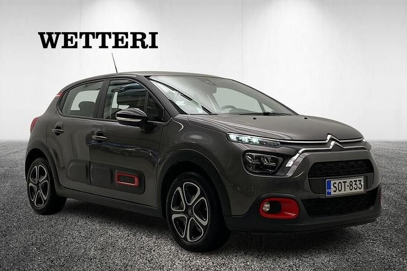 Harmaa Käytetty 2022 Citroën C3 PureTech Viistoperä | 8 800 € (Hyvä tarjous) - Kuva 1/4