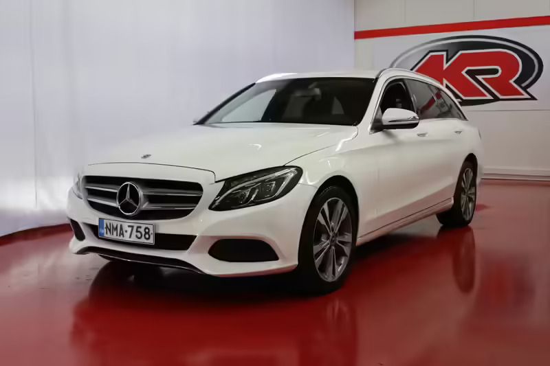 Valkoinen Käytetty 2018 Mercedes C220 Business Farmari | 22 900 € - Kuva 1/4