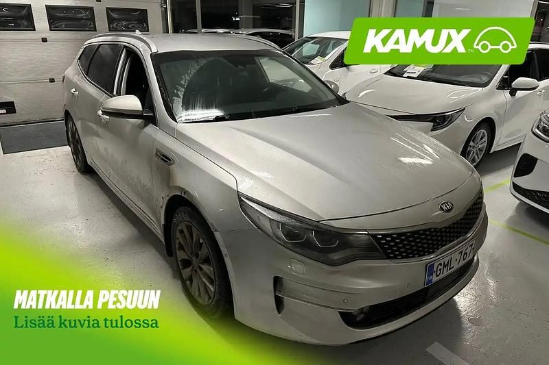 Hopea / harmaa Käytetty 2018 Kia Optima Premium Farmari | 13 990 € (Hieman kallis) - Kuva 1/3