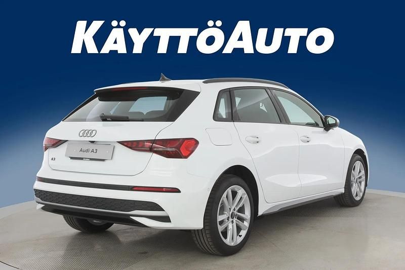 Uusi Audi A3 Sportback Design 204 HP (150 kW) 2025 Arkona valkoinen Viistoperä