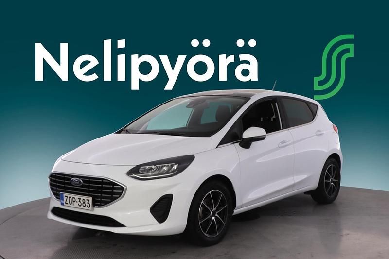 Valkoinen Käytetty 2022 Ford Fiesta Titanium Viistoperä | 15 990 € (Perustarjous) - Kuva 1/3
