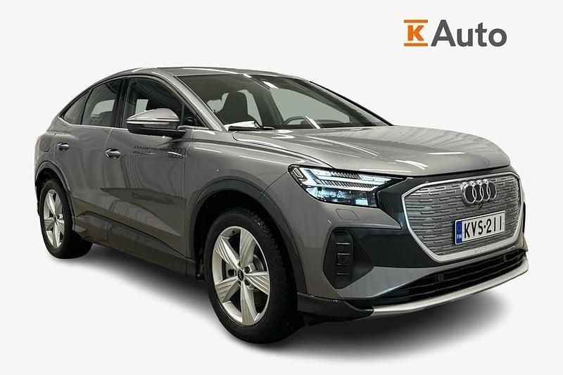Harmaa Käytetty 2024 Audi Q4 Sportback e-tron Advanced Plus Katumaasturi | 57 500 € - Kuva 1/4