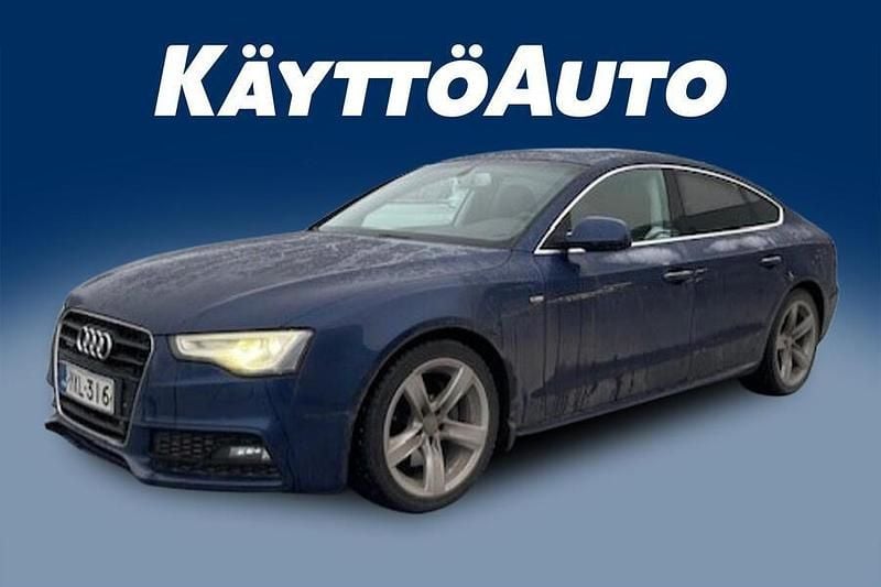 Sininen Käytetty 2015 Audi A5 Sportback Business Viistoperä | 19 990 € (Hyvä tarjous) - Kuva 1/3
