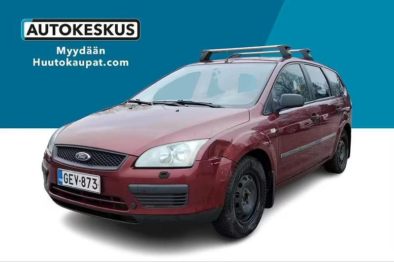 Punainen Käytetty 2005 Ford Focus Trend Farmari | 990 € (Supertarjous) - Kuva 1/4