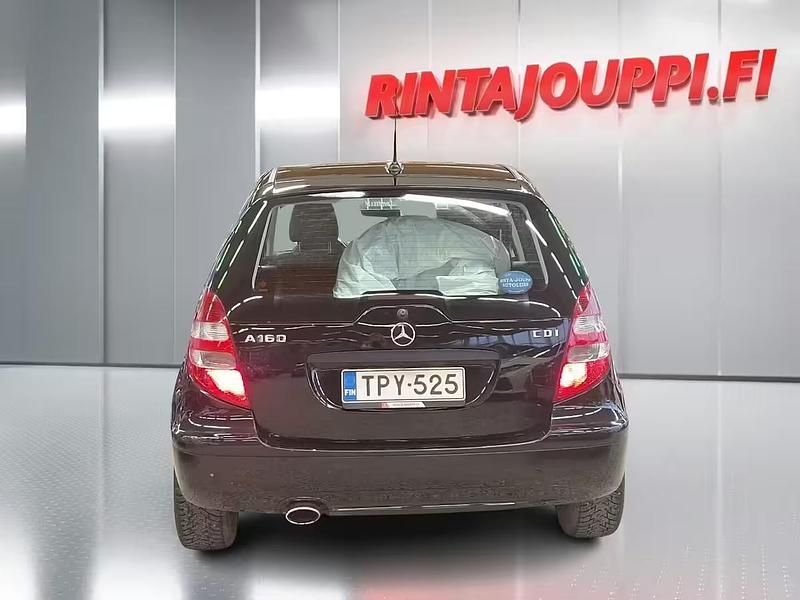 Käytetty Mercedes A160 82 HP (60 kW) 2008 Musta Tila-auto