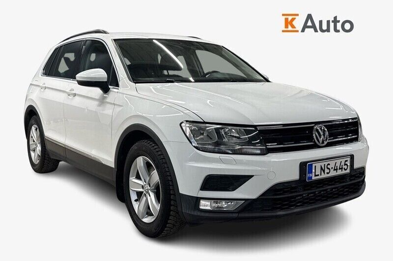 Valkoinen Käytetty 2017 VW Tiguan Comfortline Katumaasturi | 16 900 € (Hyvä tarjous) - Kuva 1/4