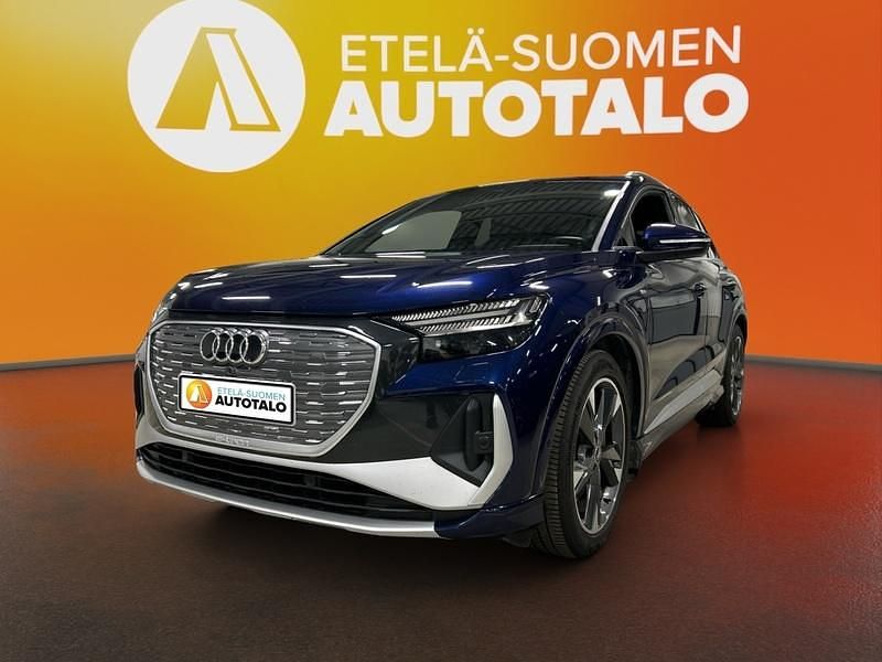 Sininen Käytetty 2022 Audi Q4 e-tron Advanced Katumaasturi | 38 900 € (Kallis) - Kuva 1/4
