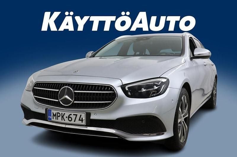 Harmaa Käytetty 2022 Mercedes E300 Avantgarde Edition Farmari | 27 900 € (Supertarjous) - Kuva 1/4