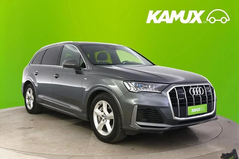 Hopea / harmaa Käytetty 2022 Audi Q7 Business Katumaasturi | 41 980 € (Hyvä tarjous) - Kuva 1/4