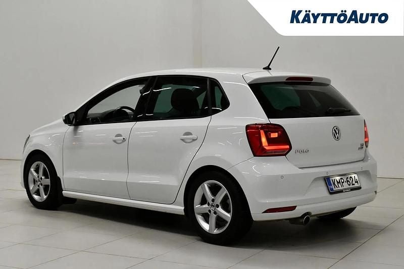 Käytetty VW Polo Highline 110 HP (80 kW) 2014 Valkoinen Viistoperä