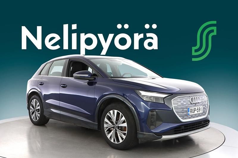 Käytetty Audi Q4 e-tron Advanced 219 kW (299 HP) 2021 Sininen Katumaasturi