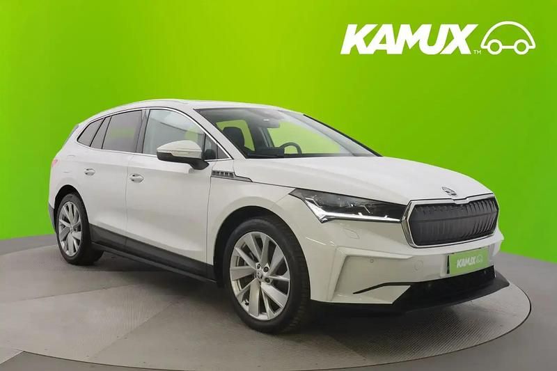 Valkoinen Käytetty 2022 Skoda Enyaq iV Katumaasturi | 36 890 € (Hyvä tarjous) - Kuva 1/4