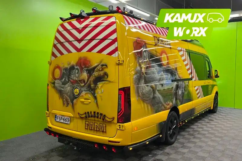 Käytetty Mercedes Sprinter 190 HP (139 kW) 2022 Keltainen / beige Van