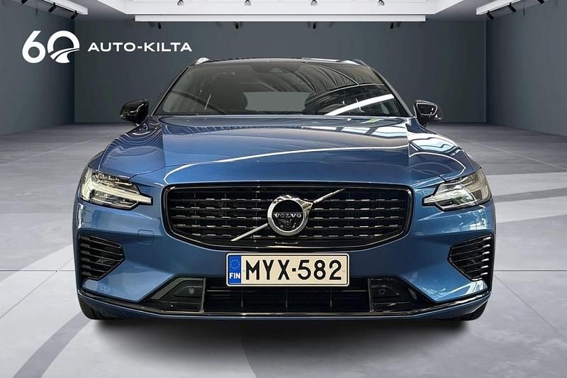 Sininen Käytetty 2021 Volvo V60 R-Design Farmari | 36 900 € (Kallis) - Kuva 1/4