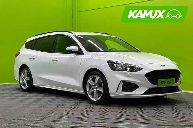 Valkoinen Käytetty 2019 Ford Focus ST-Line Farmari | 14 900 € (Perustarjous) - Kuva 1/4