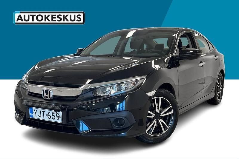 Musta Käytetty 2018 Honda Civic Sedan | 20 190 € (Perustarjous) - Kuva 1/3