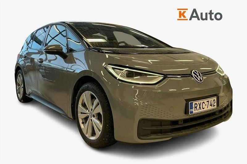 Harmaa Käytetty 2021 VW ID.3 Pro Performance Viistoperä | 22 890 € (Perustarjous) - Kuva 1/4