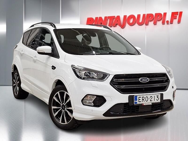 Valkoinen Käytetty 2019 Ford Kuga ST-Line Katumaasturi | 17 200 € (Perustarjous) - Kuva 1/3