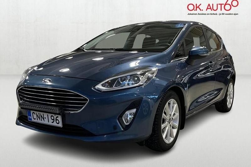 Käytetty Ford Fiesta Titanium 101 HP (74 kW) 2019 Sininen Viistoperä
