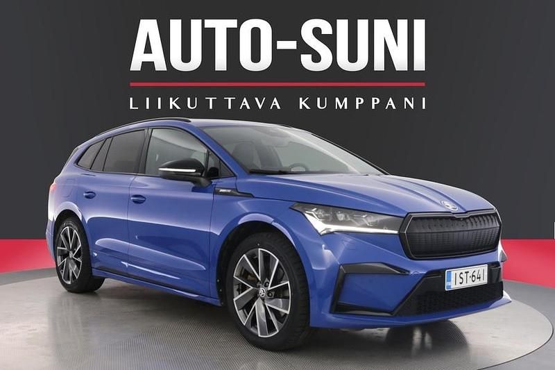 Musta Käytetty 2022 Skoda Enyaq iV SportLine Katumaasturi | 31 800 € (Perustarjous) - Kuva 1/3
