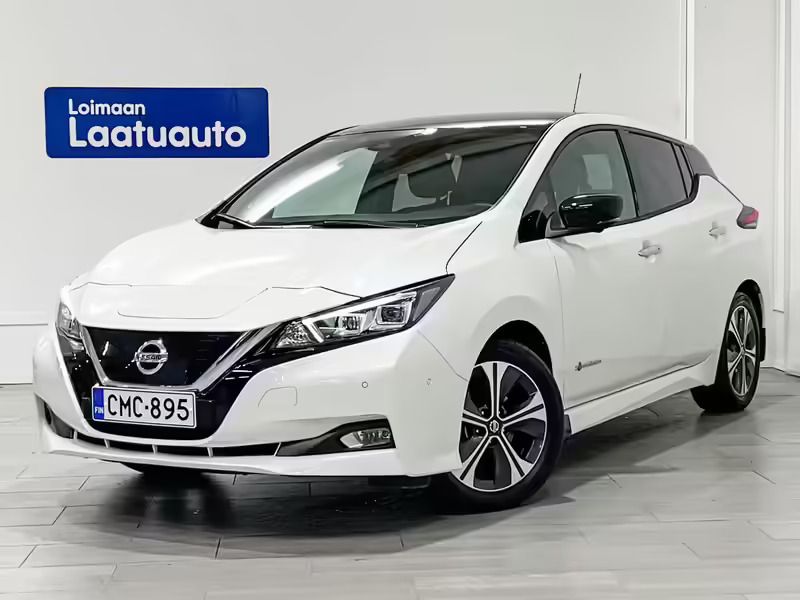 Valkoinen Käytetty 2019 Nissan Leaf Tekna Viistoperä | 21 990 € - Kuva 1/4