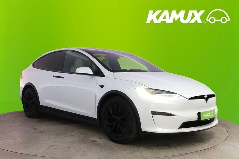 Valkoinen Käytetty 2023 Tesla Model X Plaid Katumaasturi | 77 900 € (Hieman kallis) - Kuva 1/3