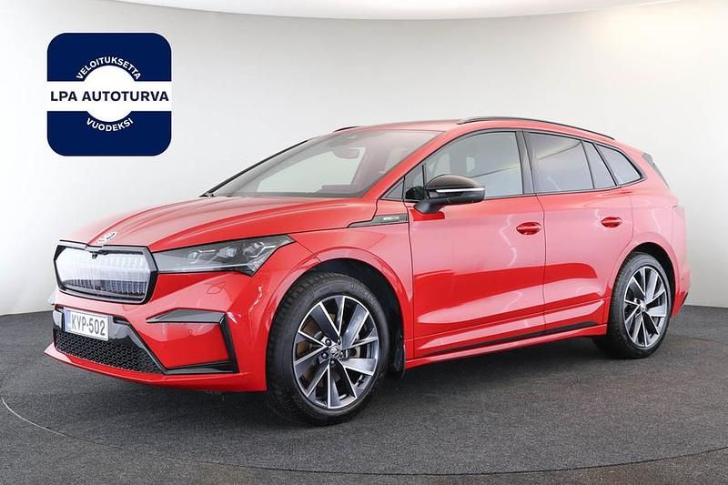 Punainen Käytetty 2024 Skoda Enyaq iV Business Line Katumaasturi | 45 800 € (Hieman kallis) - Kuva 1/4