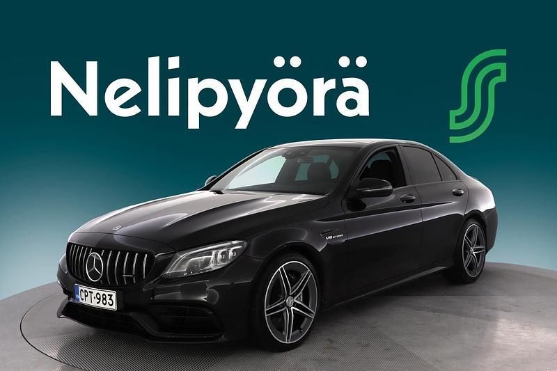 Musta Käytetty 2020 Mercedes C63 AMG AMG Sedan | 94 950 € - Kuva 1/3