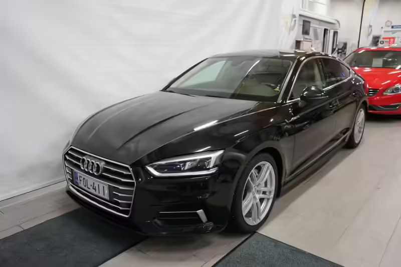 Musta Käytetty 2017 Audi A5 Sportback Sport Viistoperä | 26 900 € - Kuva 1/4