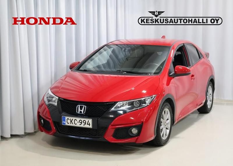 Punainen Käytetty 2016 Honda Civic Sport Viistoperä | 16 700 € (Perustarjous) - Kuva 1/4
